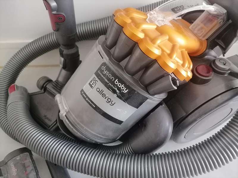 Dyson Ball DC22 Canister Vacuum with Attachments, Working