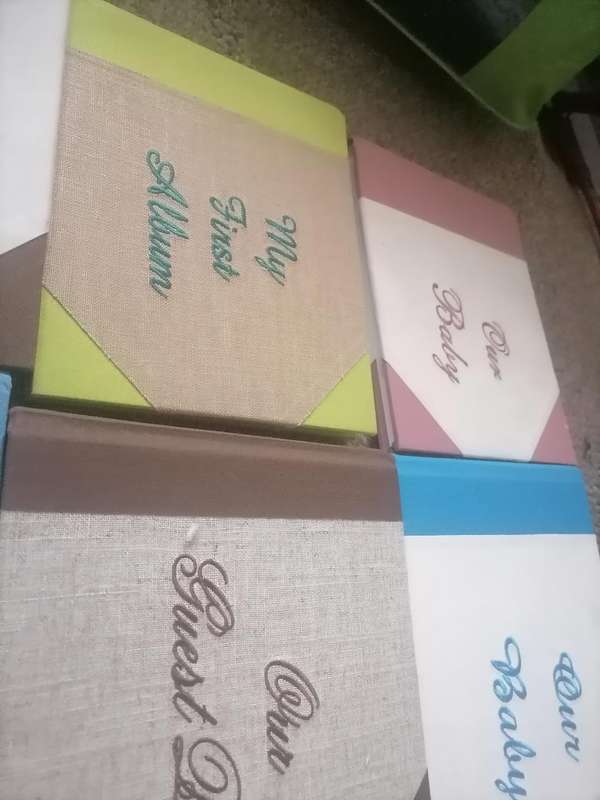 Lot of wedding anniversary and baby memory books*one bid for the lot