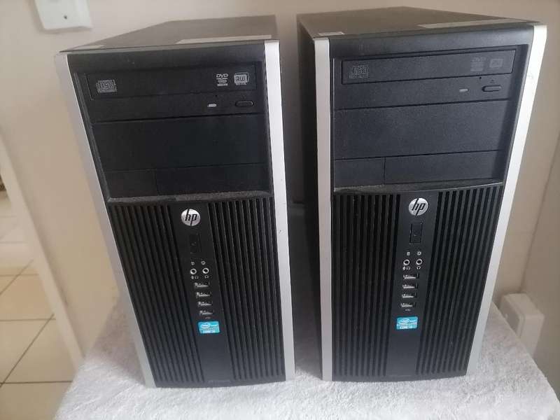 LOT OF 2 X HP  DESKTOP TOWERS, ONE BID FOR BOTH *SOLD AS IS*