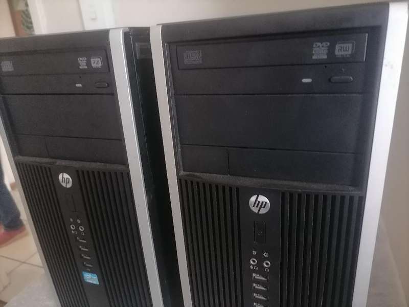 LOT OF 2 X HP  DESKTOP TOWERS, ONE BID FOR BOTH *SOLD AS IS*