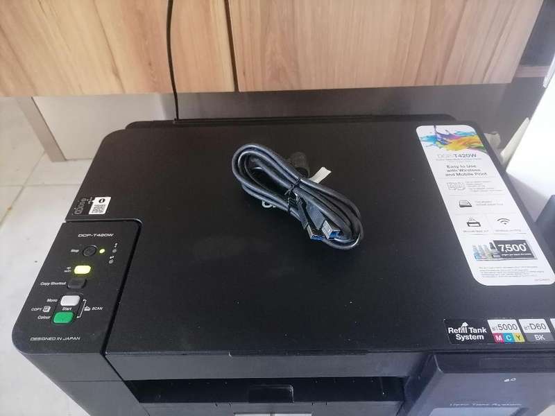 Refurbished Brother DCP-T420W Ink Tank Printer 3in1 with WiFi in Box with cables