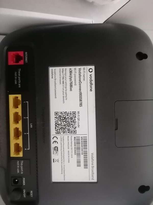 lot of 2x Huawei HHG2500 ADSL Modem Router for Vodafone Broadband(3G USB)