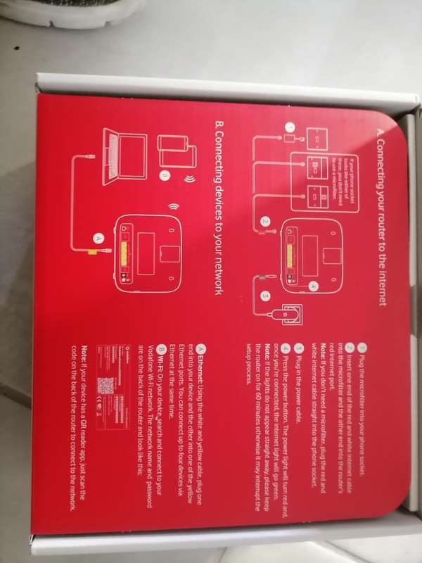 lot of 2x Huawei HHG2500 ADSL Modem Router for Vodafone Broadband(3G USB)