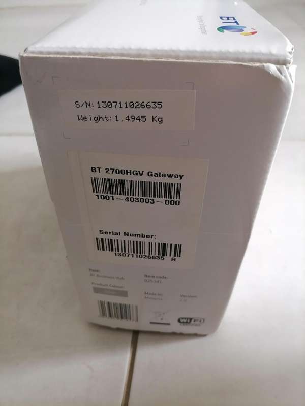 *WEEKEND SPECIAL*New 2Wire 2700HG-B 2700HGB 4-Port 10/100 Wireless G Router BT Wi-Fi Gateway