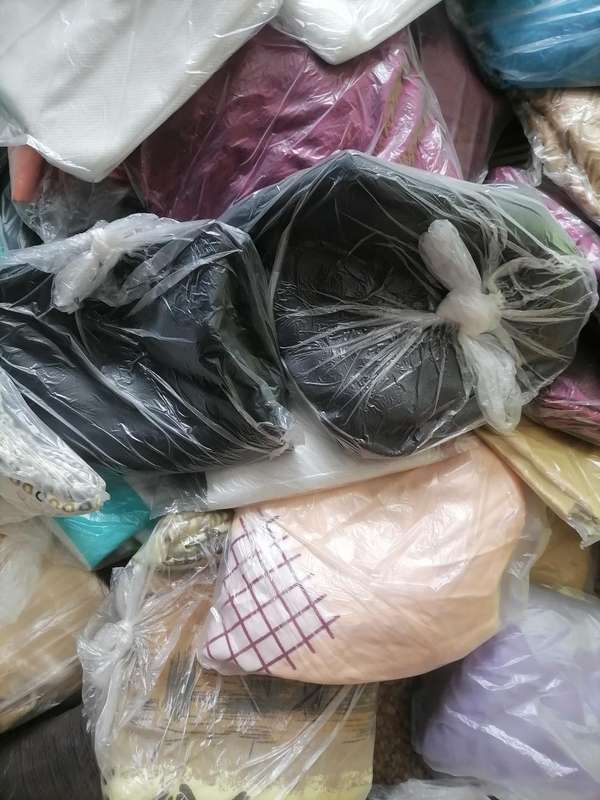 Large lot of mixed pillow cases from storage