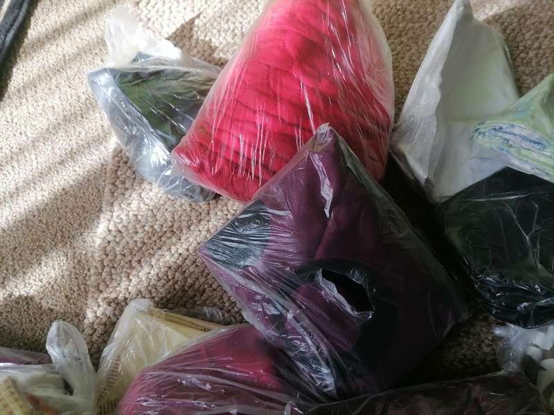 Large lot of mixed pillow cases from storage