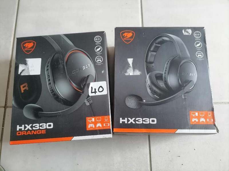 Lot of 2 x Cougar HX330 Gaming Headset - Orange