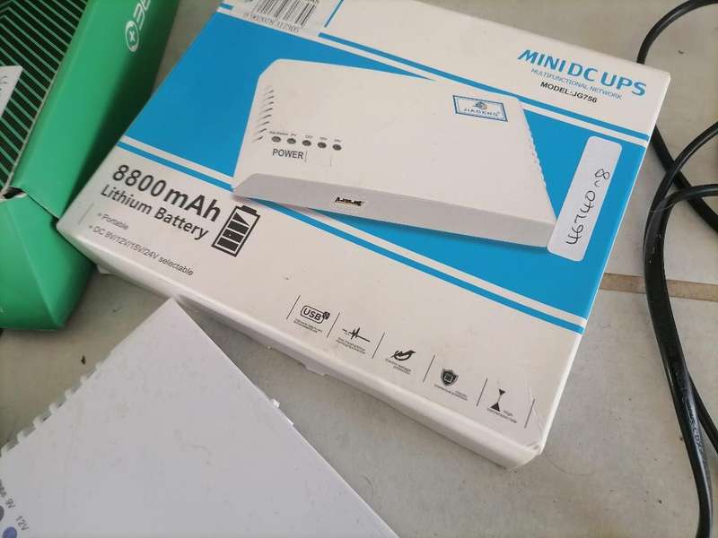 Jiageng 8800 mAh UPS with Cables+360 AC1200 DUAL BAND ROUTER*
