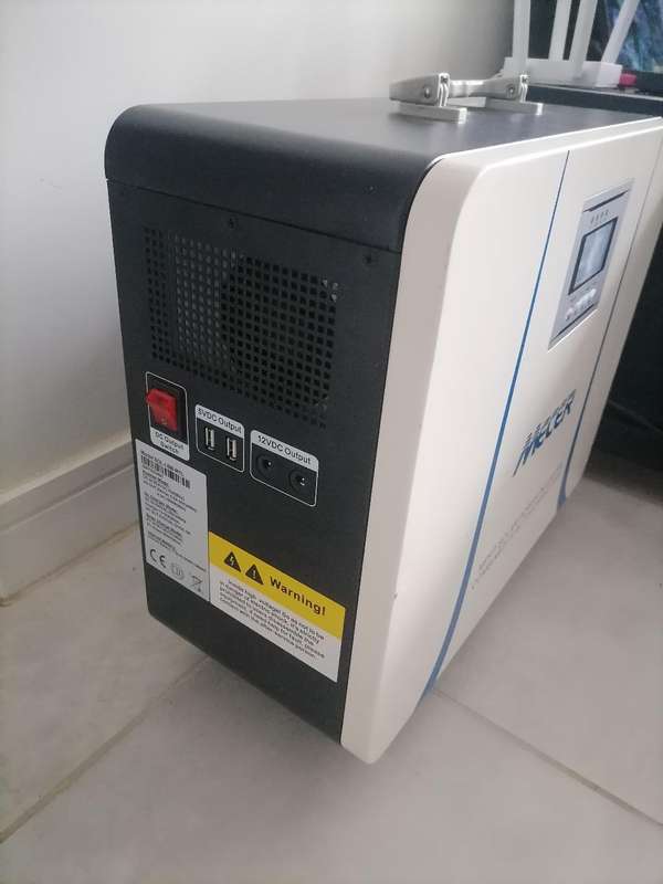 Mecer 1kVA 1kW 25.6V 50Ah Lithium Battery Mobile Trolley Inverter