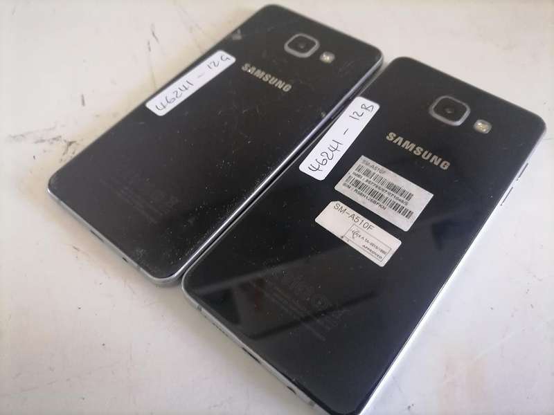 Lot of 2 x Defective Samsung A5 Cell Phones - One Bid for Both