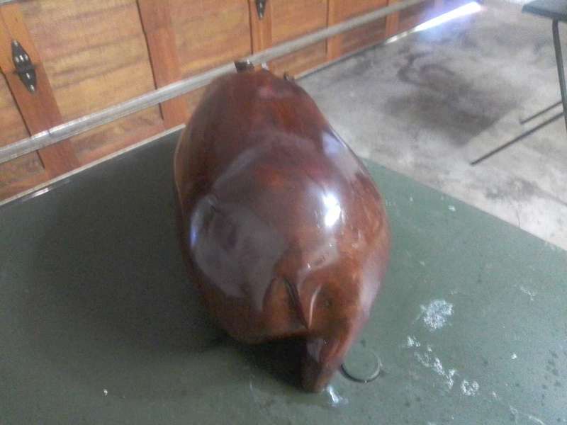 Hippo hand carved
