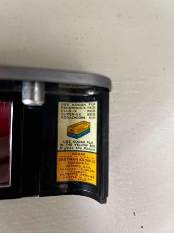 Vintage Kodak 35 camera c. 1940s with anastigmatic 35mm, f/4.5 lens