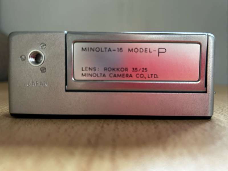 Minolta 16 Model P Camera Rokkor 35/25 Lens Japan VINTAGE