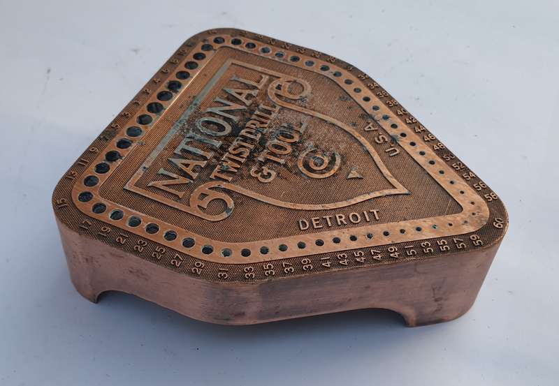 Vintage Drill Bit Holder - From National Twist Drill & Tool Co., Detroit, USA