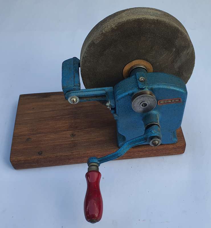 Vintage Boker Hand Crank Grinder - Excellent Condition