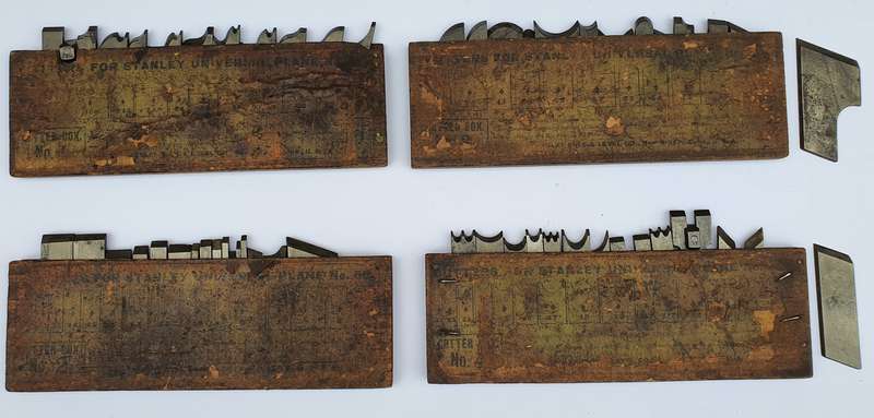 Vintage Set Of Stanley 55 Cutters: 4 Box Set  Made in USA