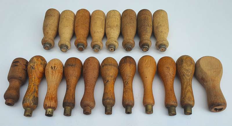Batch of 19 Wooden Tool Handles  Vintage From WWII Era