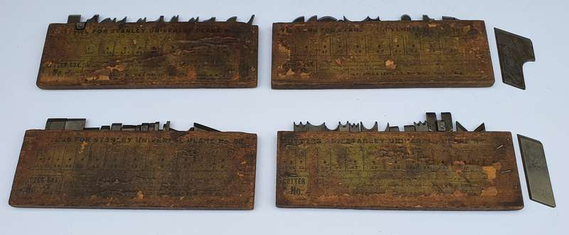 Vintage Set Of Stanley 55 Cutters: 4 Box Set  Made in USA