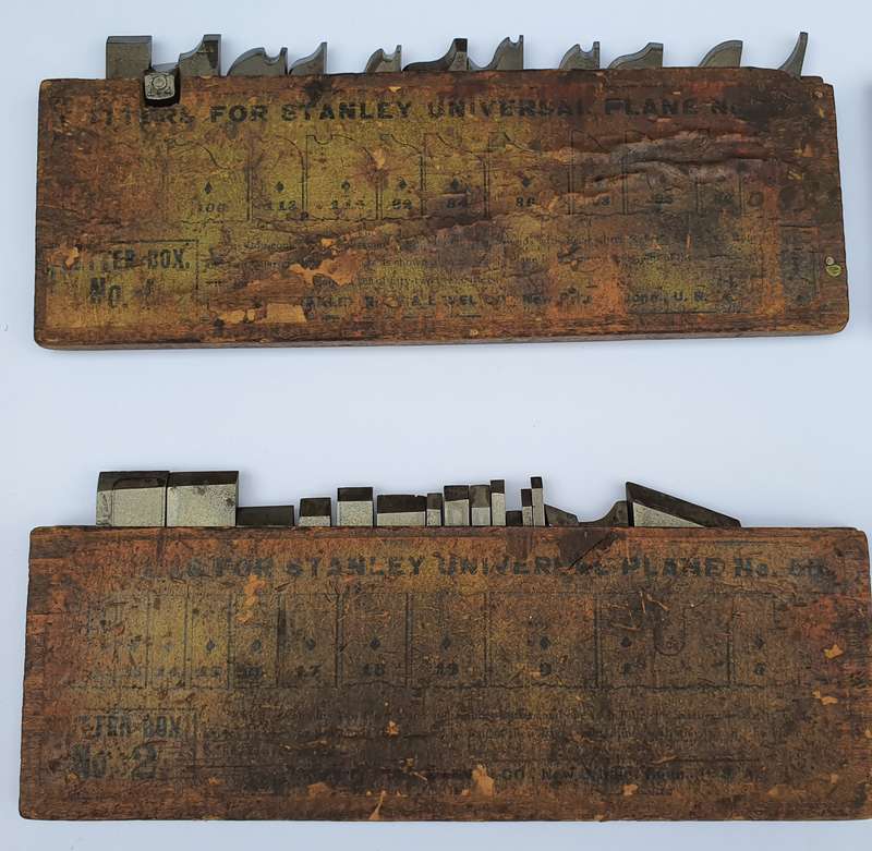Vintage Set Of Stanley 55 Cutters: 4 Box Set  Made in USA