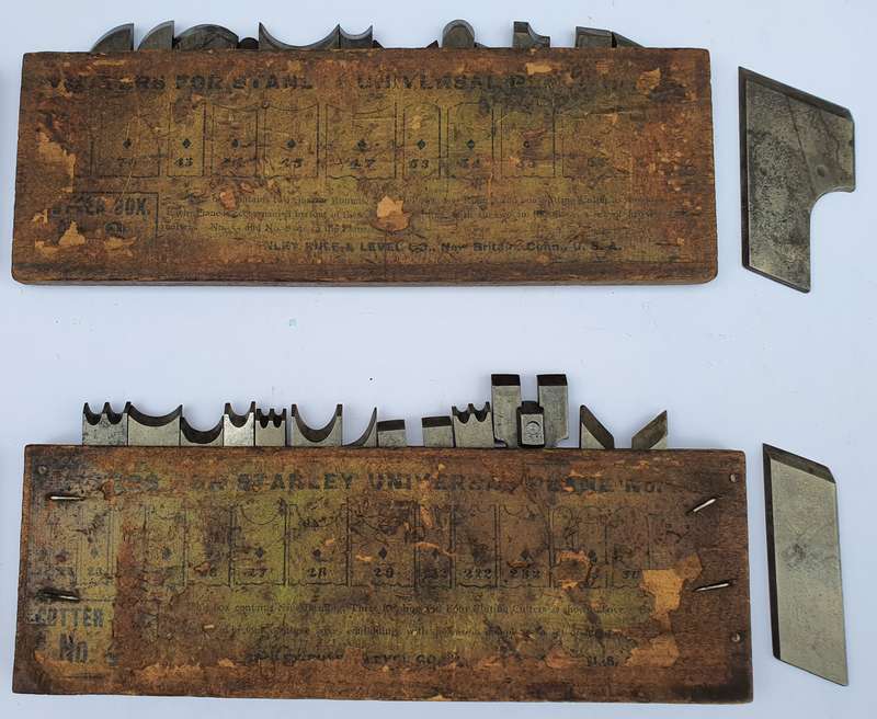 Vintage Set Of Stanley 55 Cutters: 4 Box Set  Made in USA