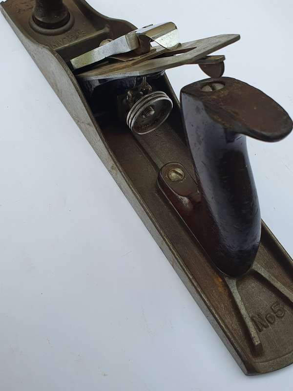 Vintage Stanley No. 5 Smoothing Plane  Made in England