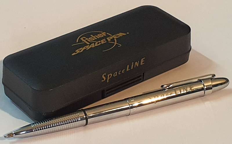 Vintage Fisher Chrome Bullet Space Pen in Box  Very Early & Rare Model