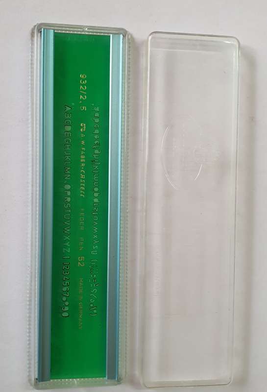 Faber-Castell Letter Stencil (Size 2.5)