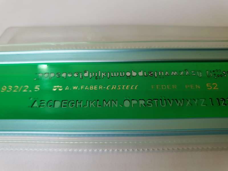 Faber-Castell Letter Stencil (Size 2.5)