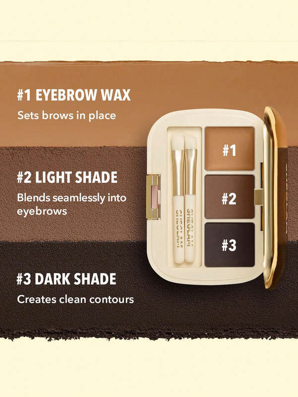 SHEGLAM Full-Filled Eyebrow Expert Palette - 101 Dark Brown