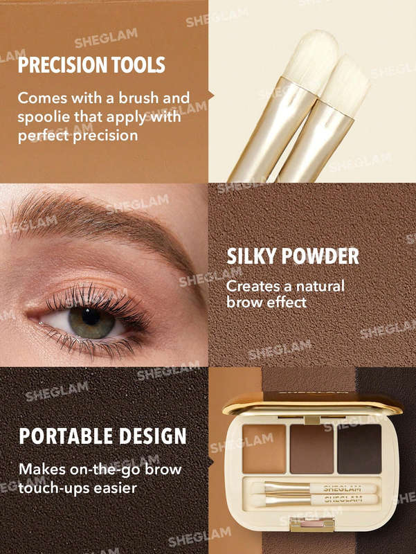 SHEGLAM Full-Filled Eyebrow Expert Palette - 101 Dark Brown