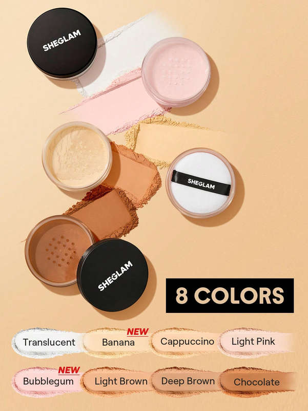 SHEGLAM Baked Glow Setting Powder - Light Brown