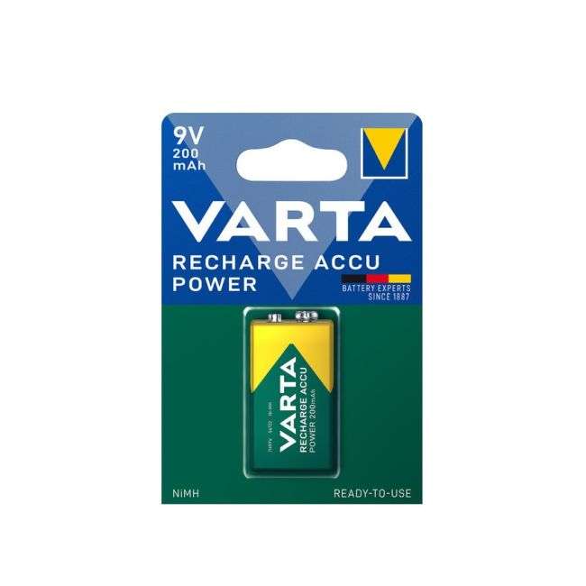 Varta Rechargeable 9V 200mAh NiMH Battery