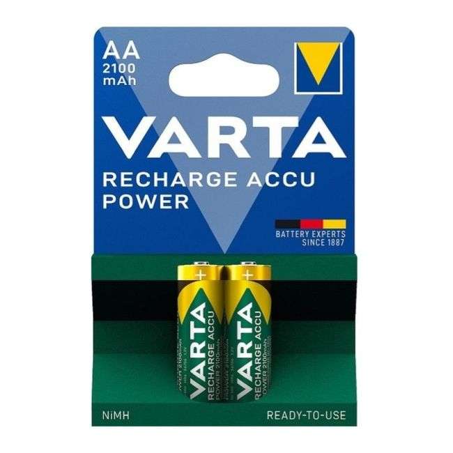 Varta Rechargeable AA 2100mAh Batteries 2 Pack