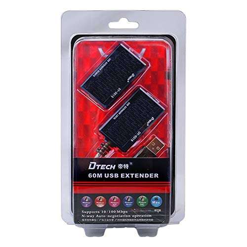 DTech 60M USB Extender Over Cat5/6