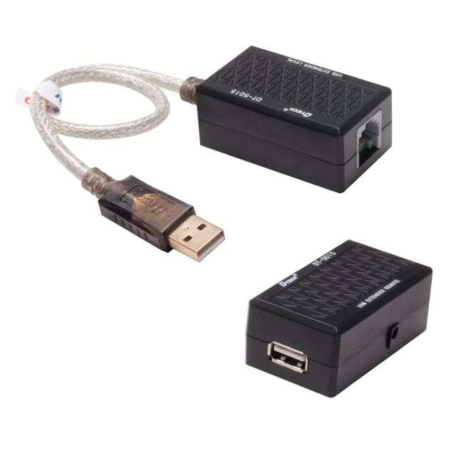 DTech 60M USB Extender Over Cat5/6