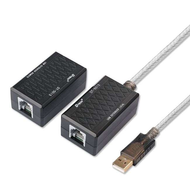 DTech 60M USB Extender Over Cat5/6