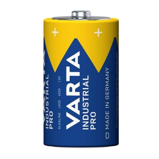 Varta Industrial Pro Size D LR20 Batteries Box of 20