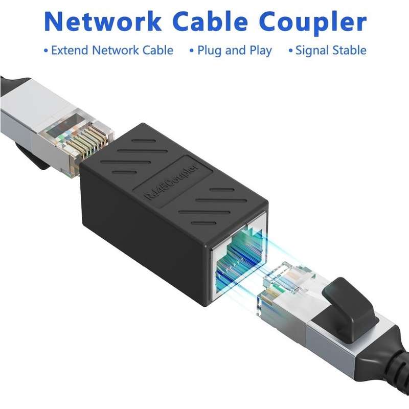 RJ45 Network Cable Extender Connector Female to Female