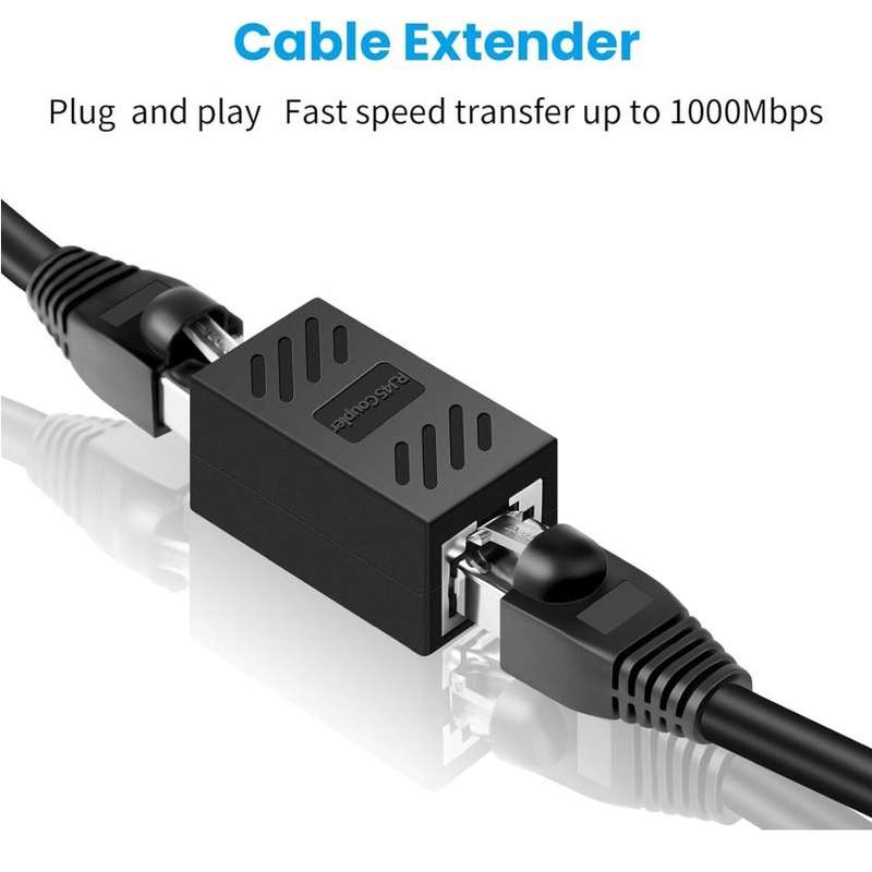 RJ45 Network Cable Extender Connector Female to Female