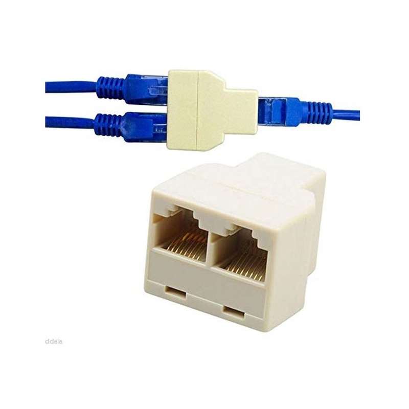RJ45 Network Splitter  1 To 2 Adapter