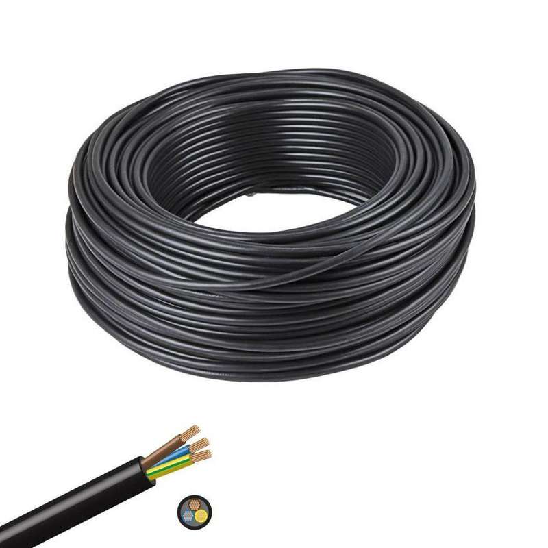 Cabtyre 2.5mm 3 Core 100M Roll - SABS Approved