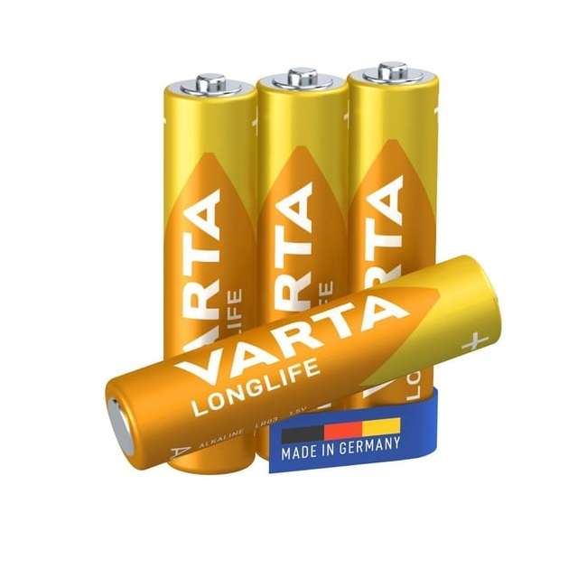 Varta LongLife AAA Alkaline Battery 4 Pack