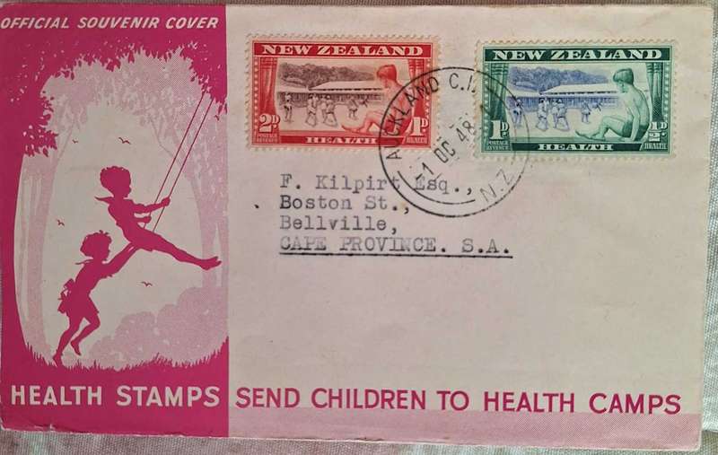 New Zealand 1948 Health Issue FDC