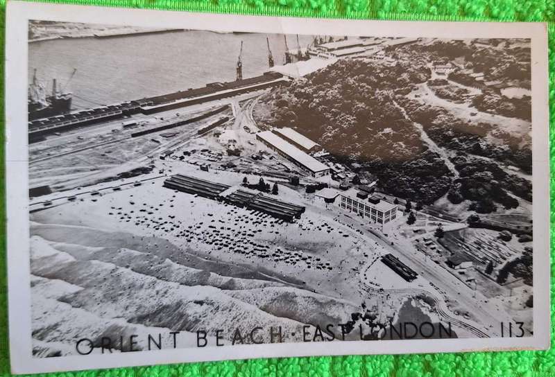Vintage East London Camera Shop Photo Post Card of Orient Beach
