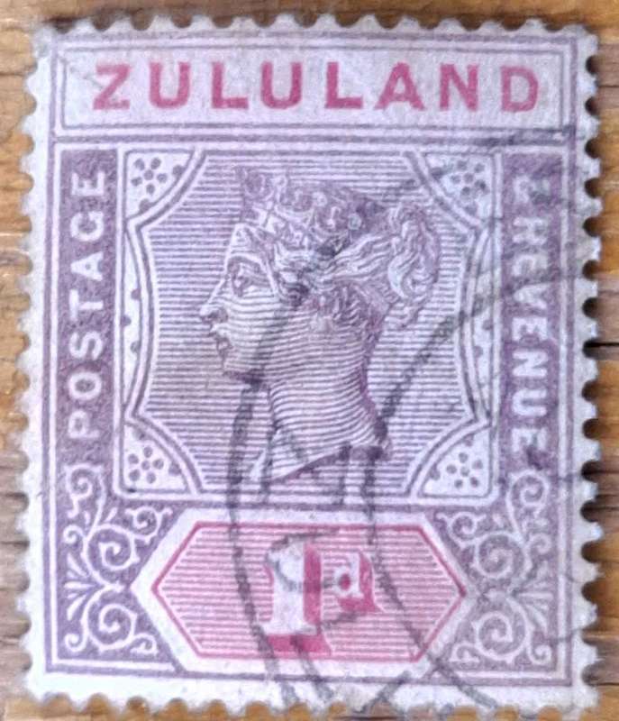 Zululand 1894-1896 Victoria 1d Used stamp