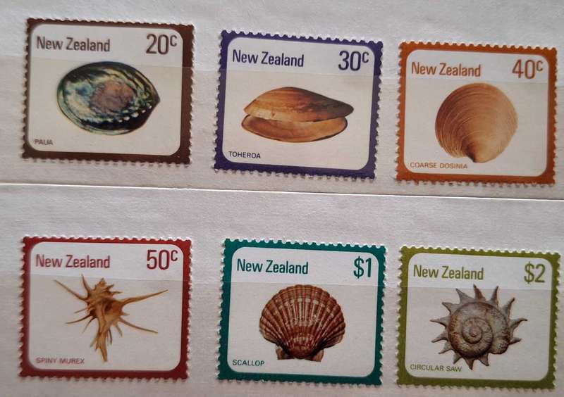 New Zealand 1978/81 Definitive Shells 6 Mint stamps