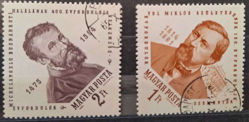 Hungary 1964 Personalities 2 Cancelled stamps