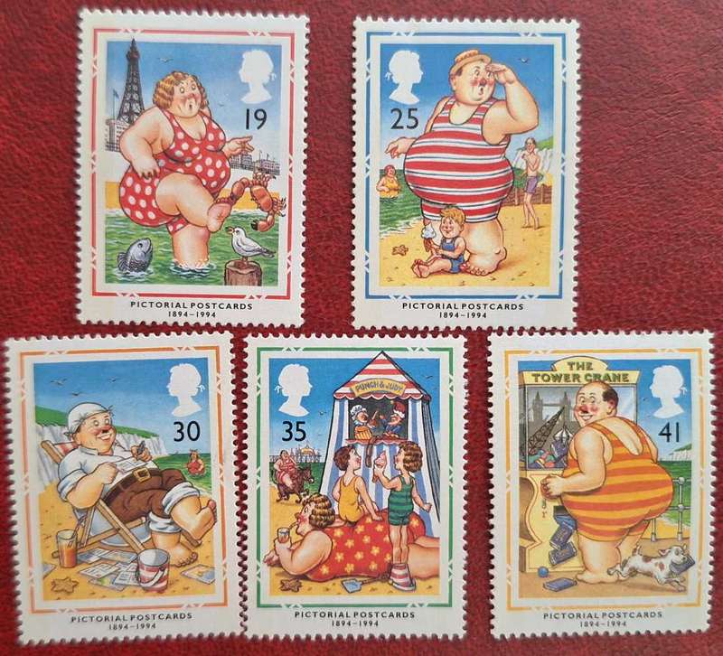 GB 1994 Picture Postcards centenary Set of 5 Mint stamps