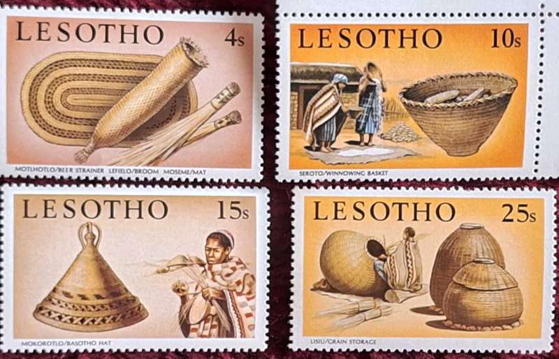 Lesotho 1980 Handicrafts Set of 4 Mint stamps