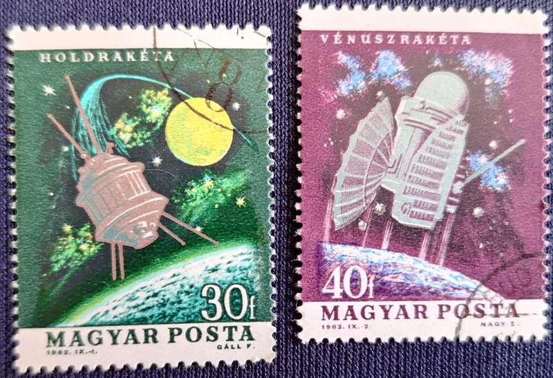 Hungary 1964 Space Research 2 Used Hinged stamps